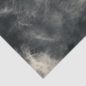 Decoupage Textured Zwart Zilver Wit Faux Finish Tissuepapier (Detail)