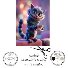 Decoupage Thee Kat Fantasievolle Wonderland Stijl Tissuepapier