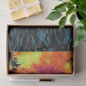 Decoupage Tie Dye Bigfoot & Maan Silhouet  Tissuepapier (Geschenk)