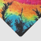 Decoupage Tie Dye Bigfoot & Maan Silhouet  Tissuepapier (Detail)