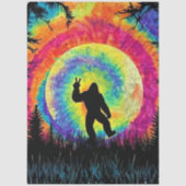 Decoupage Tie Dye Bigfoot & Maan Silhouet  Tissuepapier (Voorkant)
