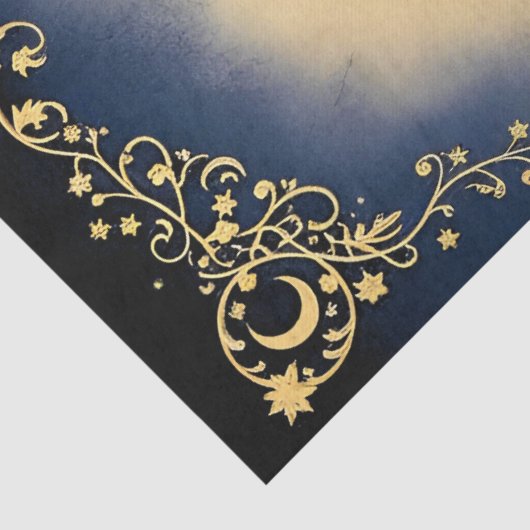 Decoupage Tissue Moon Tissuepapier (Detail)