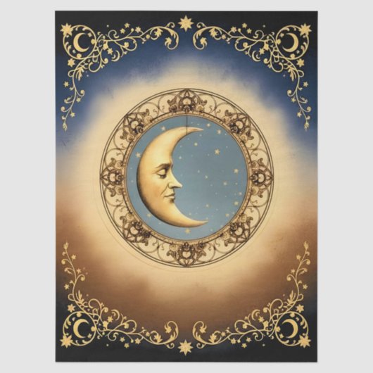 Decoupage Tissue Moon Tissuepapier (Voorkant)