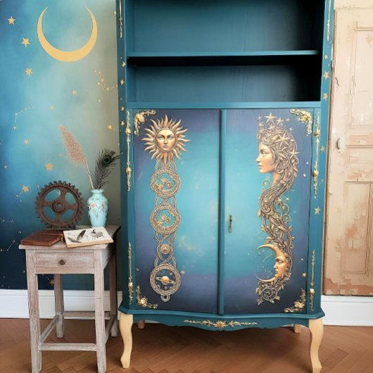 Decoupage Tissue Moon Tissuepapier