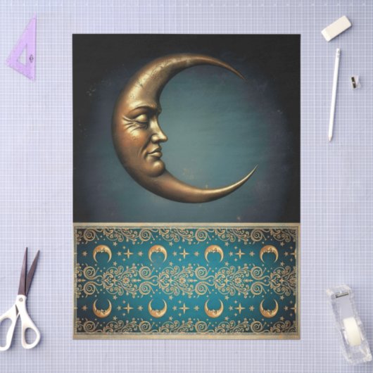 Decoupage Tissue Moon Tissuepapier (Craft)