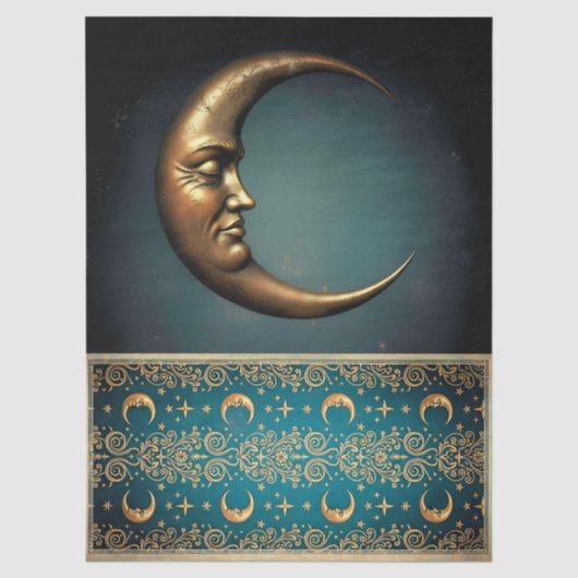 Decoupage Tissue Moon Tissuepapier (Voorkant)