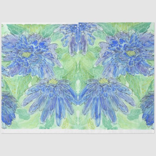 Decoupage Tissue - Originele Waterverf Kunst Tissuepapier (Voorkant)