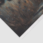 Decoupage Tissue Paper Aqua Blue Poppies Vrouw Tissuepapier (Detail)