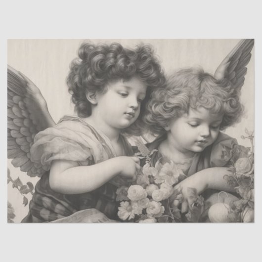 Decoupage Tissue Paper - Bewakers van Licht 1 Tissuepapier (Voorkant)