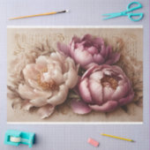 Decoupage Tissue Paper Floral Peony Design Tissuepapier (Craft)