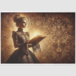 Decoupage Tissue Paper Gothic Victoriaans Lady Tissuepapier