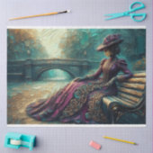 Decoupage Tissue Paper Gothic Victoriaans Lady Tissuepapier (Craft)