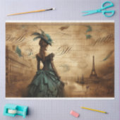 Decoupage Tissue Paper Gothic Victoriaans Lady Tissuepapier (Craft)