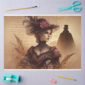 Decoupage Tissue Paper Gothic Victoriaans Lady Tissuepapier (Craft)