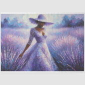 Decoupage Tissue Paper Lavendel Lady Design Tissuepapier (Voorkant)