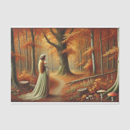 decoupage tissue paper mer hersftkleuren tissuepapier (Voorkant)