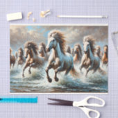 decoupage tissue paper met wilde paarden tissuepapier (Craft)