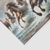  decoupage tissue paper met wilde paarden tissuepapier (Detail)