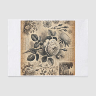 decoupage tissue paper , rozen tissuepapier