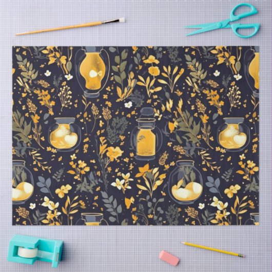 Decoupage Tissue Paper Whimsical Planten Lantaarns Tissuepapier (Craft)