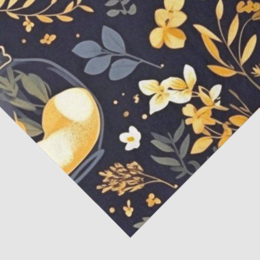 Decoupage Tissue Paper Whimsical Planten Lantaarns Tissuepapier (Detail)