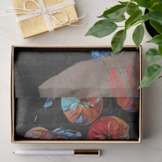 decoupage tissuepapier, Apple zak van kleuren Tissuepapier (Geschenk)