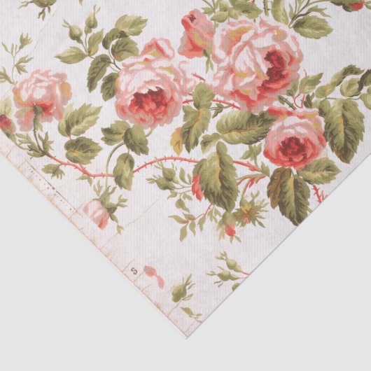 DECOUPAGE TISSUEPAPIER:  BLOEMEN BEHANG TISSUEPAPIER (Detail)