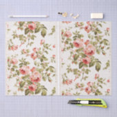 DECOUPAGE TISSUEPAPIER:  BLOEMEN BEHANG TISSUEPAPIER (Craft)