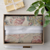 DECOUPAGE TISSUEPAPIER:  BLOEMEN BEHANG TISSUEPAPIER (Geschenk)