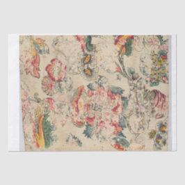 DECOUPAGE TISSUEPAPIER: BLOEMEN BEHANG TISSUEPAPIER