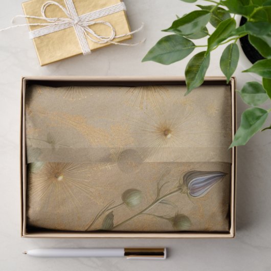 Decoupage tissuepapier Bloemen Humming Vogelontwer (Geschenk)