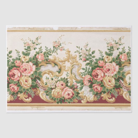 DECOUPAGE TISSUEPAPIER: BLOEMFRIES TISSUEPAPIER (Voorkant)