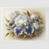 Decoupage tissuepapier Floral Iris Bloemen (Voorkant)