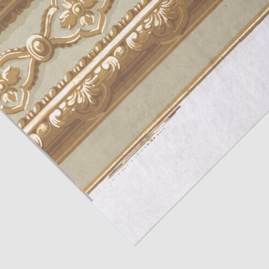 DECOUPAGE TISSUEPAPIER:  GOUDEN GRENS TISSUEPAPIER (Detail)