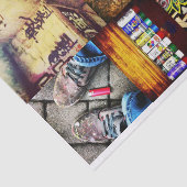 Decoupage tissuepapier, graffiti kunst tissuepapier (Detail)