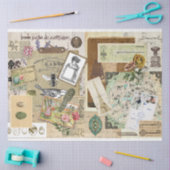 Decoupage tissuepapier in collagestijl (Craft)