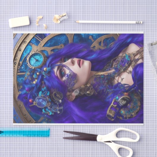 Decoupage tissuepapier - Modern Steampunk (Craft)