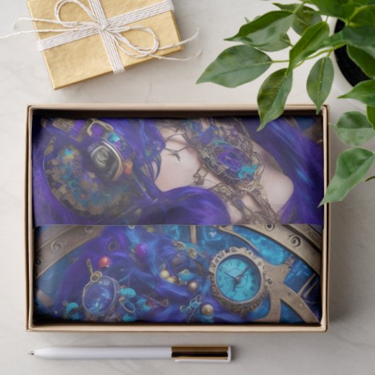 Decoupage tissuepapier - Modern Steampunk (Geschenk)