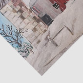 Decoupage tissuepapier, Oude schuur Tissuepapier (Detail)