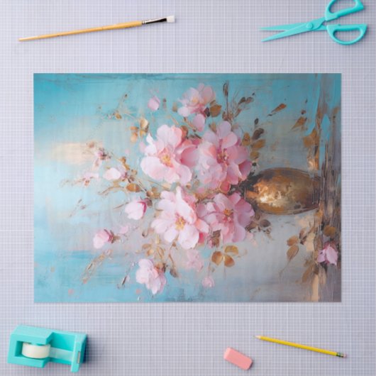 Decoupage tissuepapier - sierlijke bloemblaadjes c (Craft)