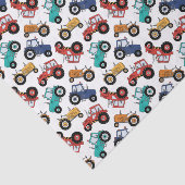 Decoupage Tractor verjaardagsfeestje Tissuepapier (Detail)