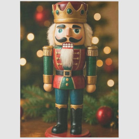 Decoupage Traditional Nutcracker Christmas  Tissuepapier (Voorkant)