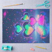 Decoupage Translucent Valentijn Heart Display Lief Tissuepapier (Craft)