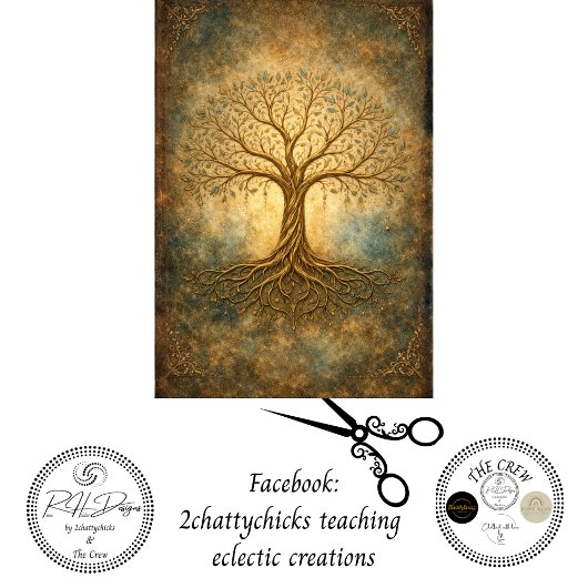 Decoupage Tree of Life & Grace 1 Tissuepapier