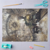 Decoupage treinstation Parijs Frankrijk Tissuepapier (Craft)