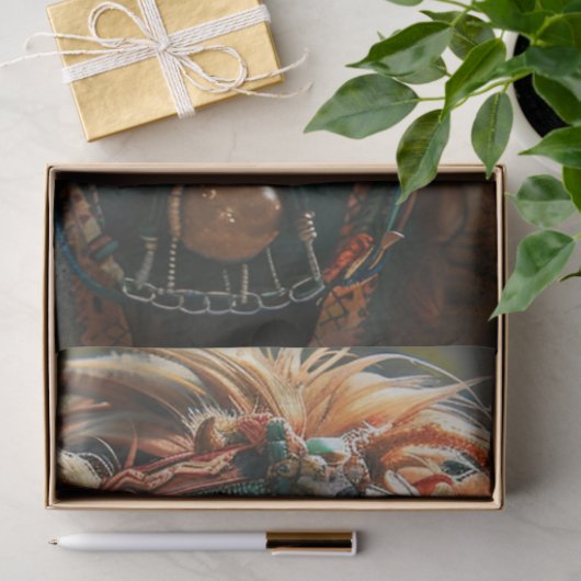 Decoupage Tribal Majestic Leeuw Tissuepapier (Geschenk)