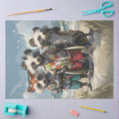 Decoupage Tropical Racoons Surf Squad  Tissuepapier (Craft)