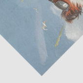 Decoupage Tropical Racoons Surf Squad  Tissuepapier (Detail)