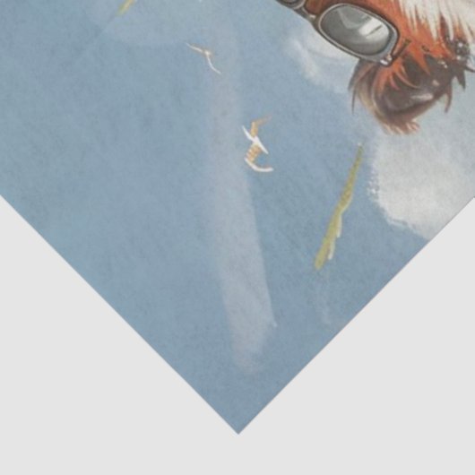 Decoupage Tropical Racoons Surf Squad  Tissuepapier (Detail)