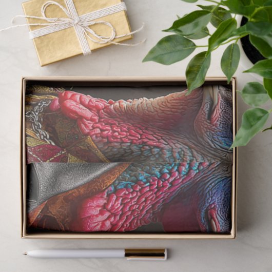 Decoupage Turkey Strut Fur Feather Funk Band Tissuepapier (Geschenk)